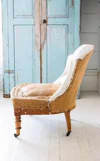 Vintage French Deconstructed Crapaud Chair