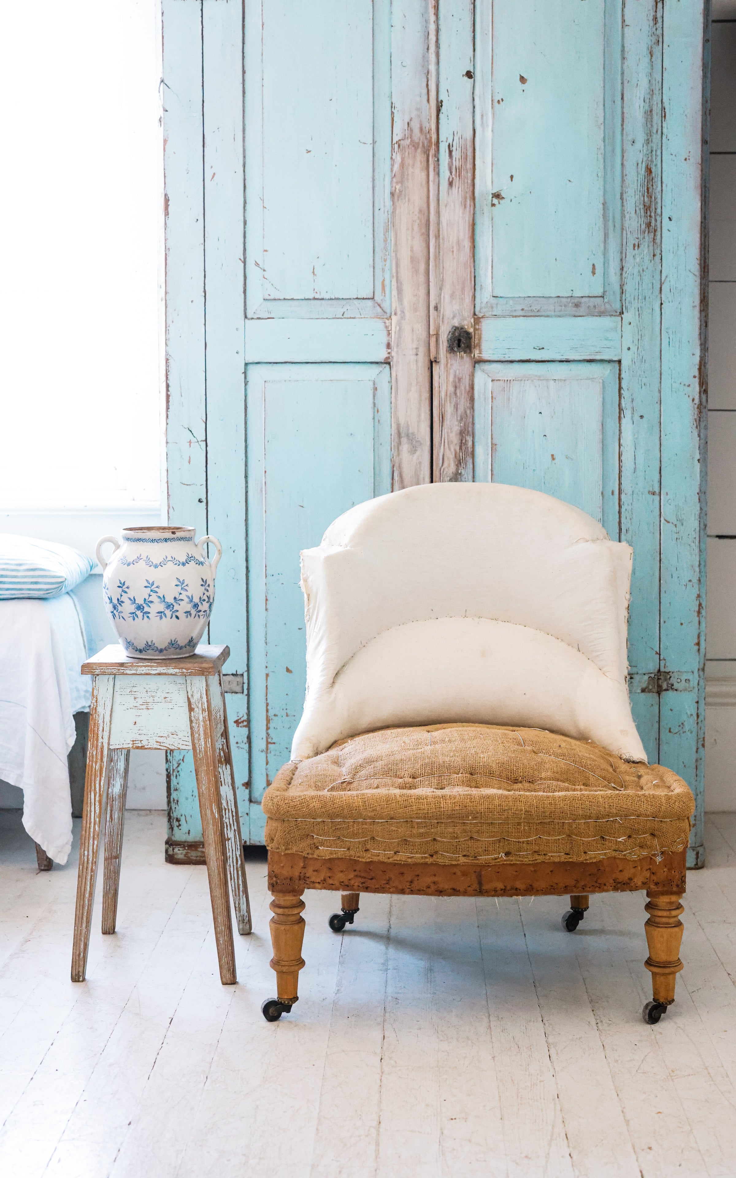 Vintage French Deconstructed Crapaud Chair