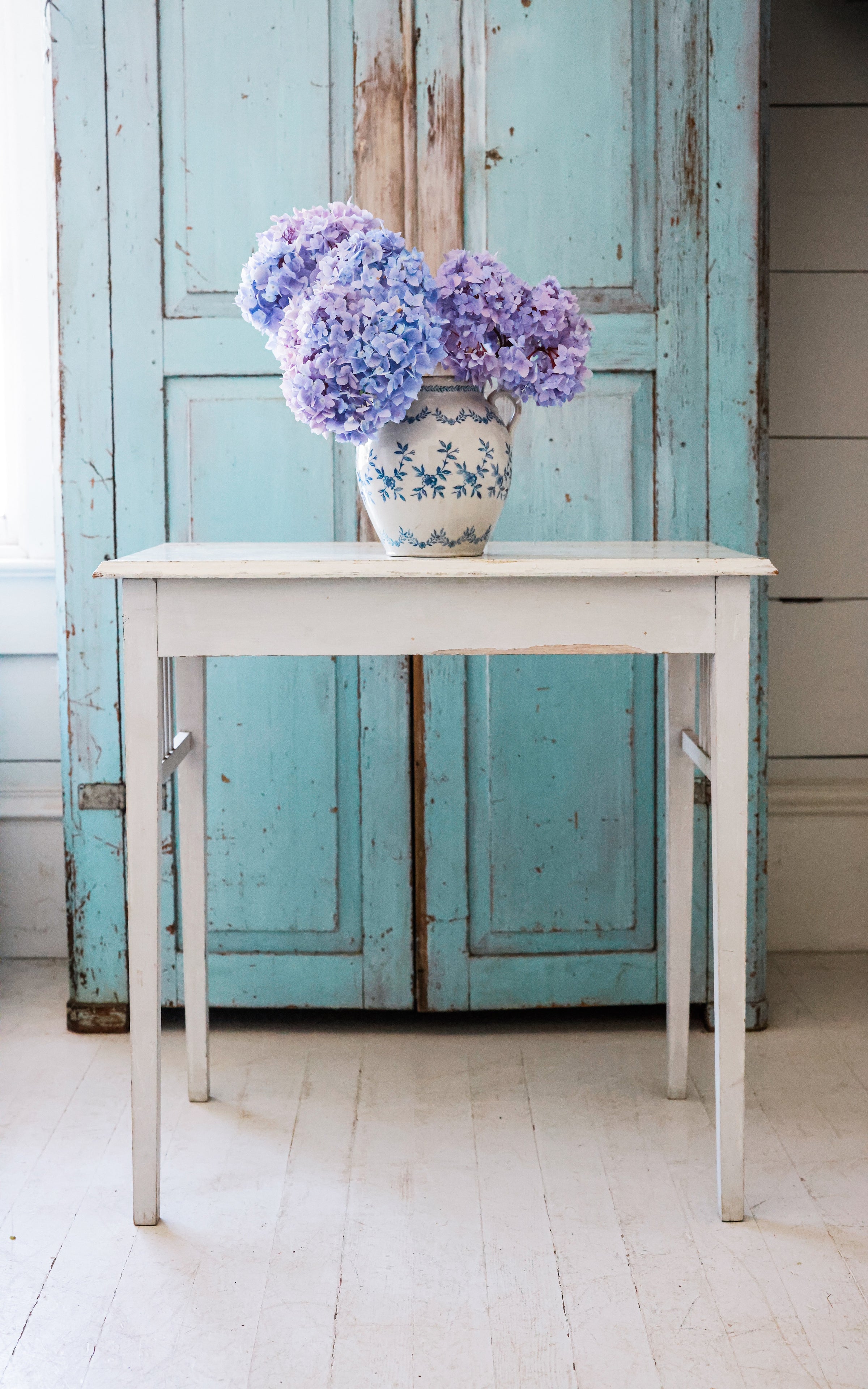 Vintage Swedish Light Gray Table
