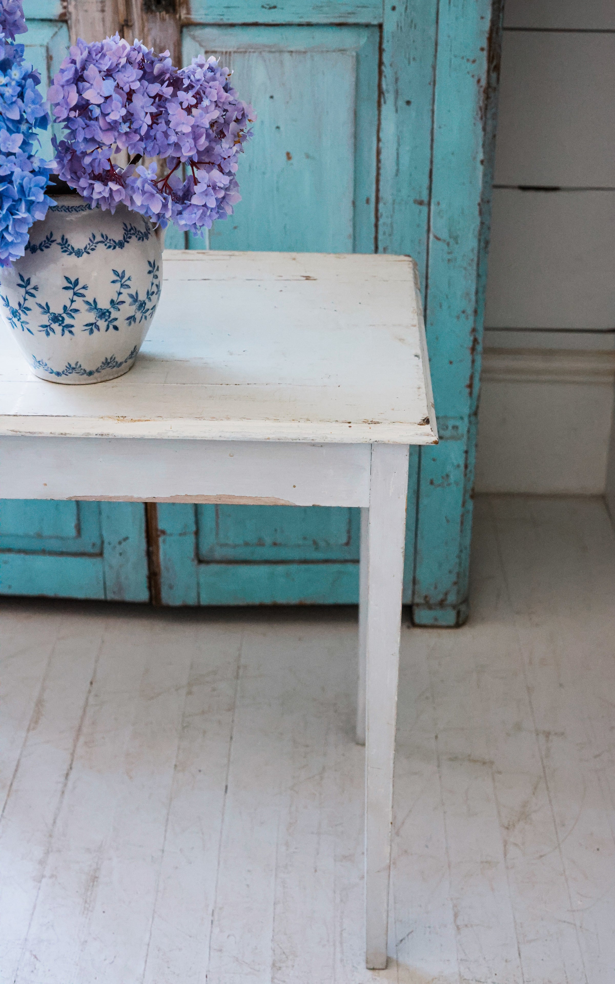Vintage Swedish Light Gray Table