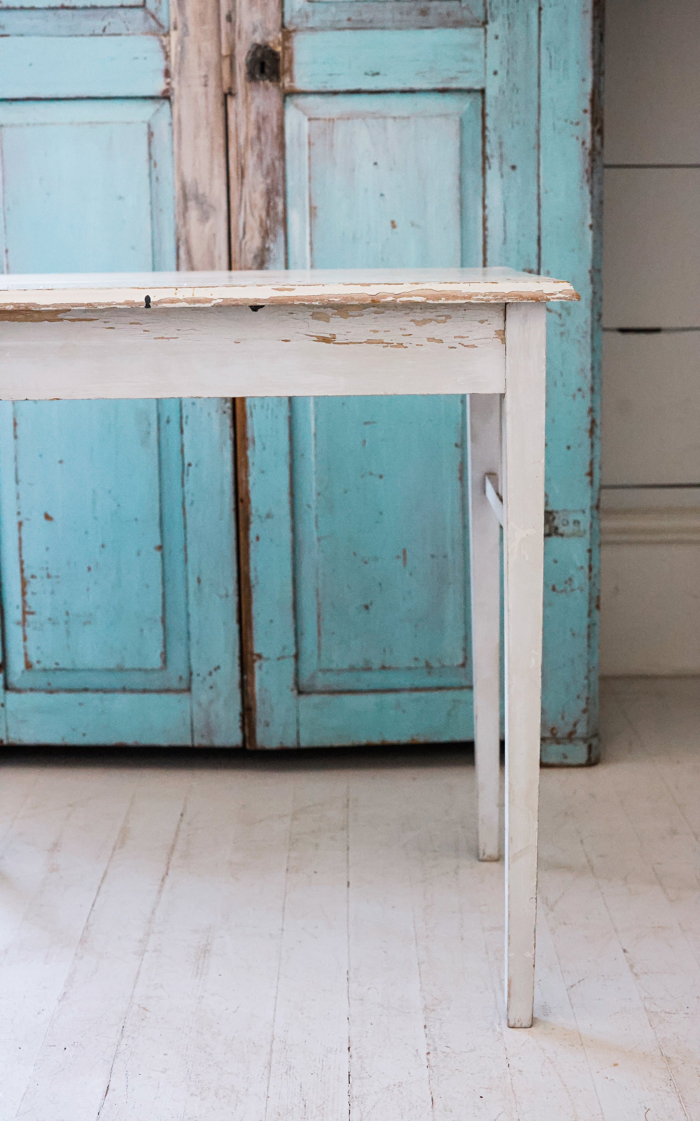 Vintage Swedish Light Gray Table