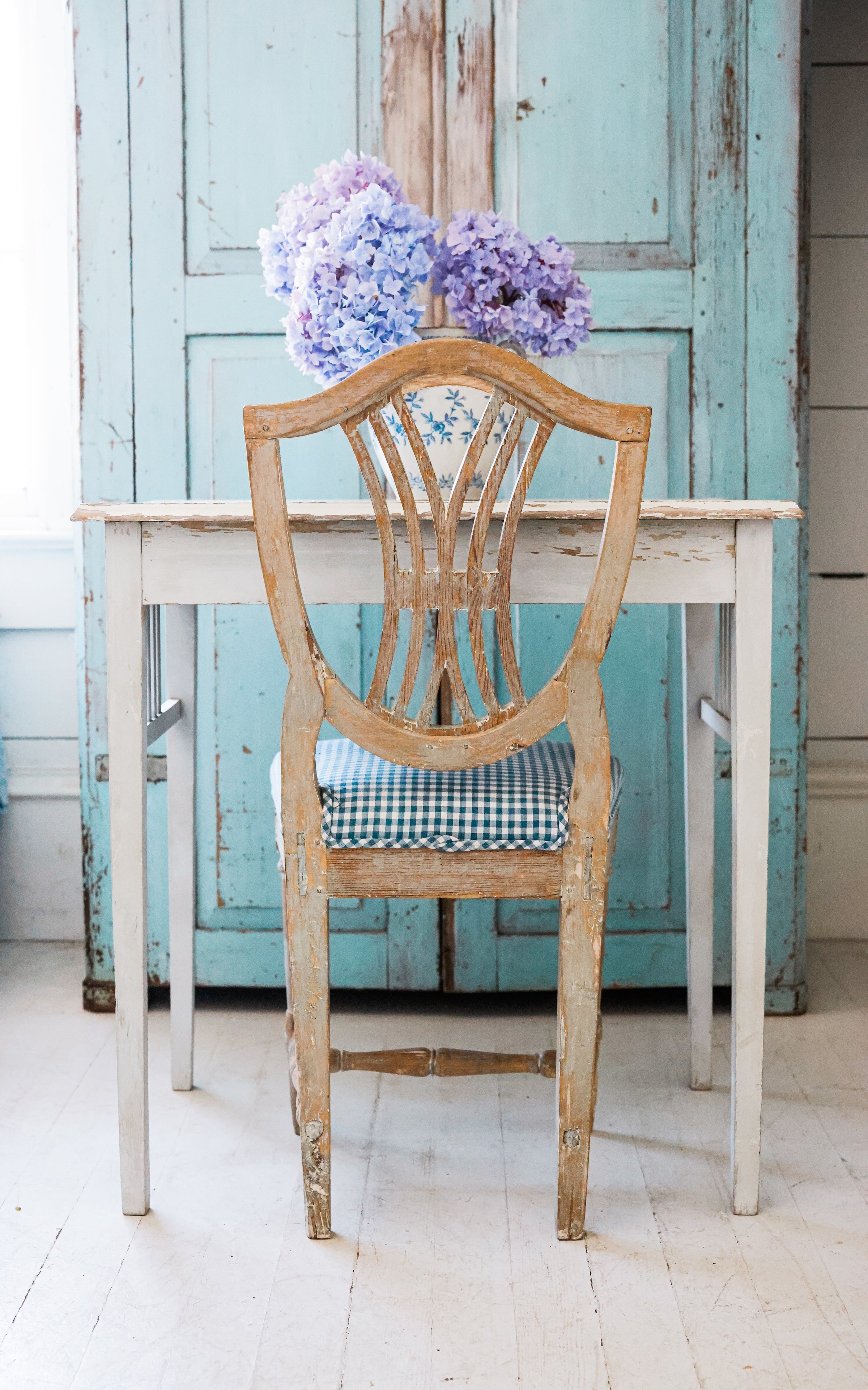 Vintage Swedish Light Gray Table
