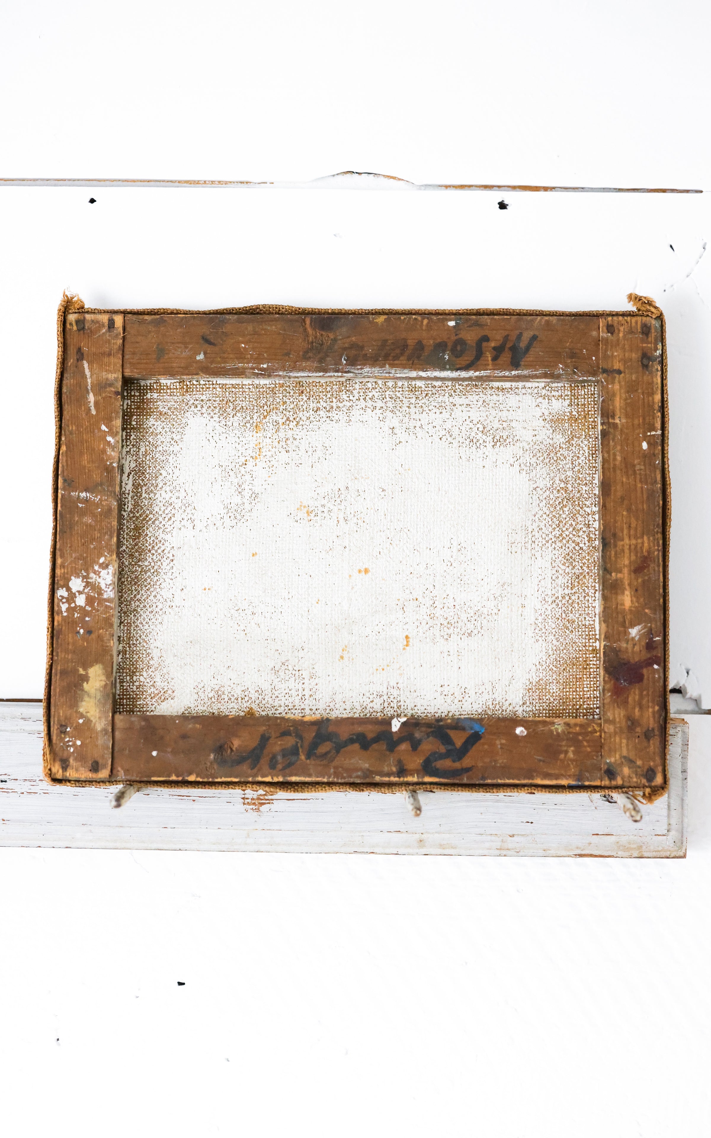 Vintage French Painting on Canvas