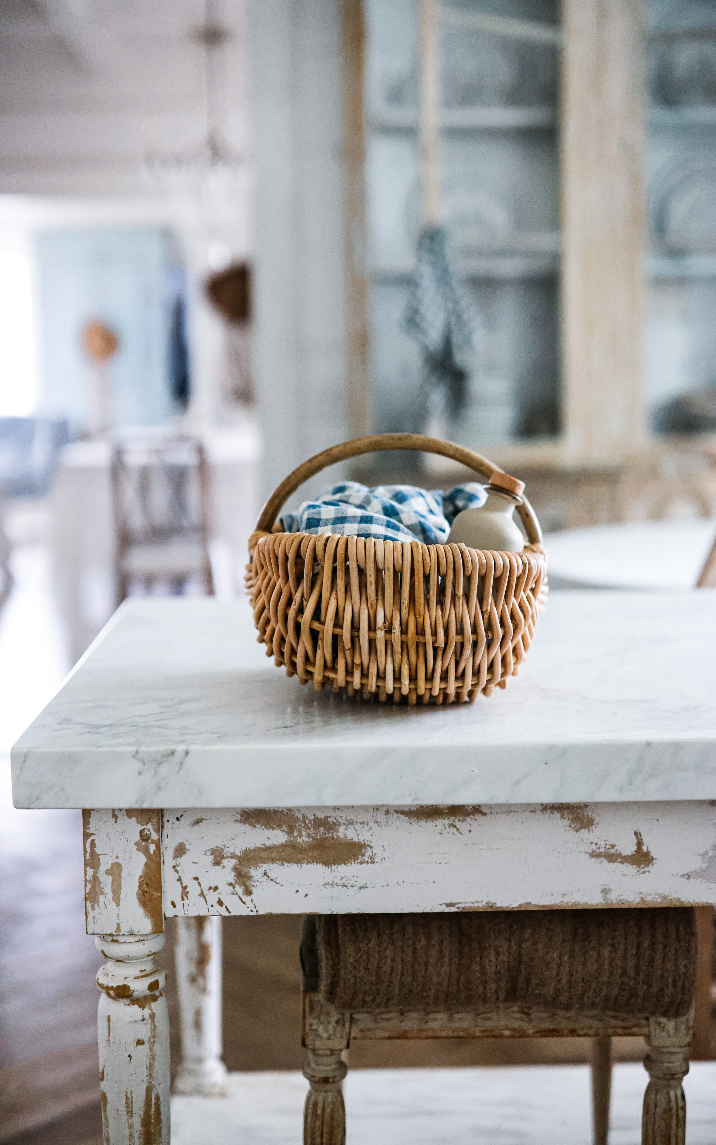 Petite Vintage French Basket