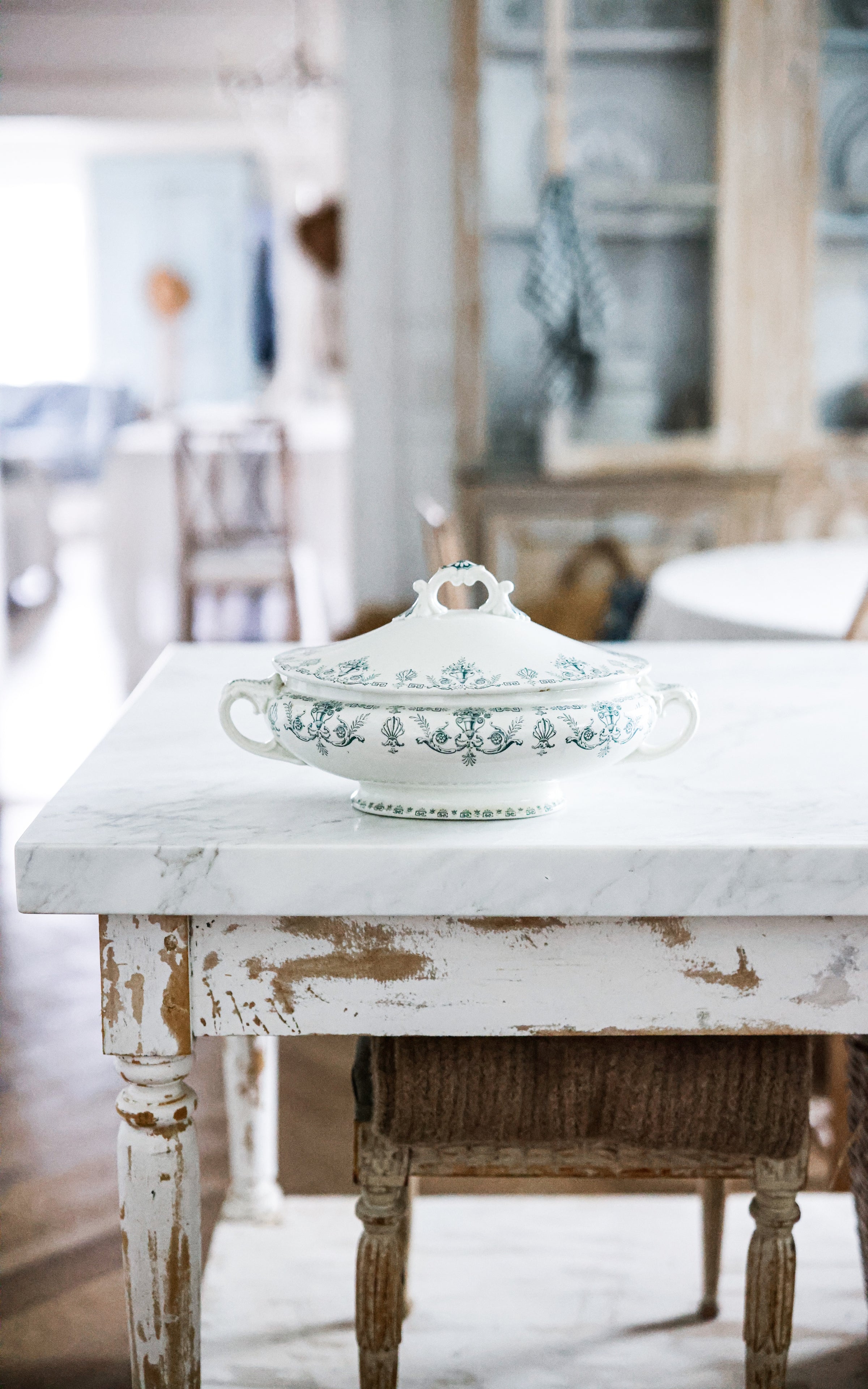 Vintage French Stoneware Tureen