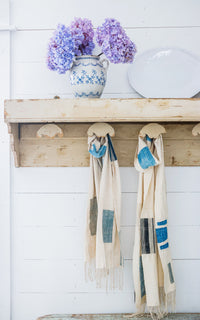 Vintage French Tack Rack Shelf