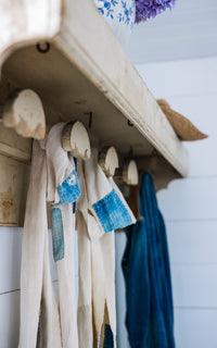Vintage French Tack Rack Shelf
