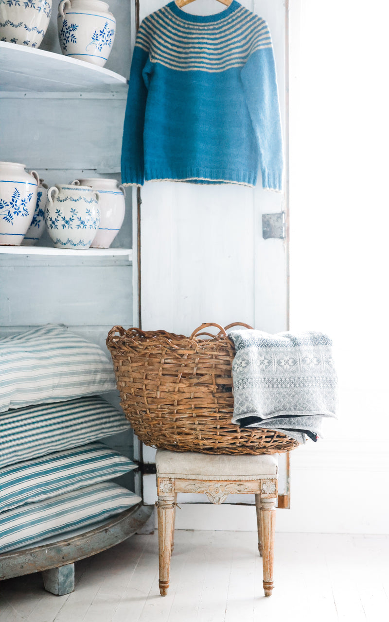 Large Vintage Swedish Basket