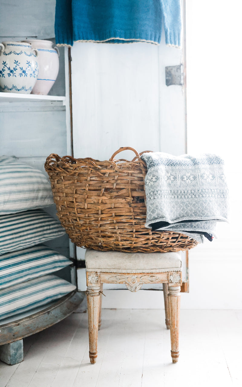 Large Vintage Swedish Basket