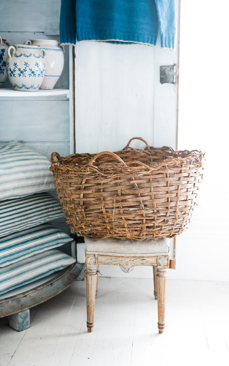 Large Vintage Swedish Basket