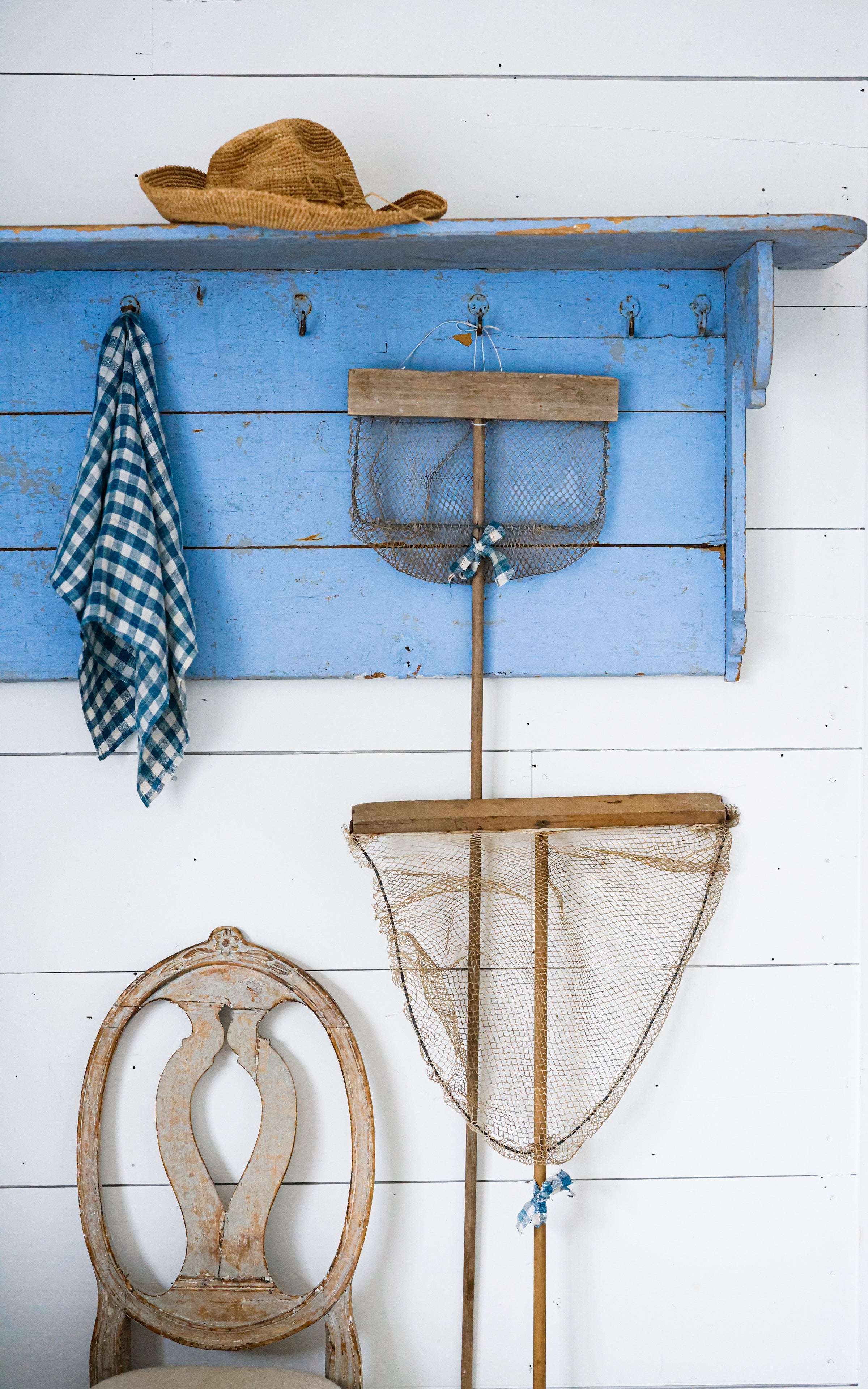 Vintage French Fishing Net