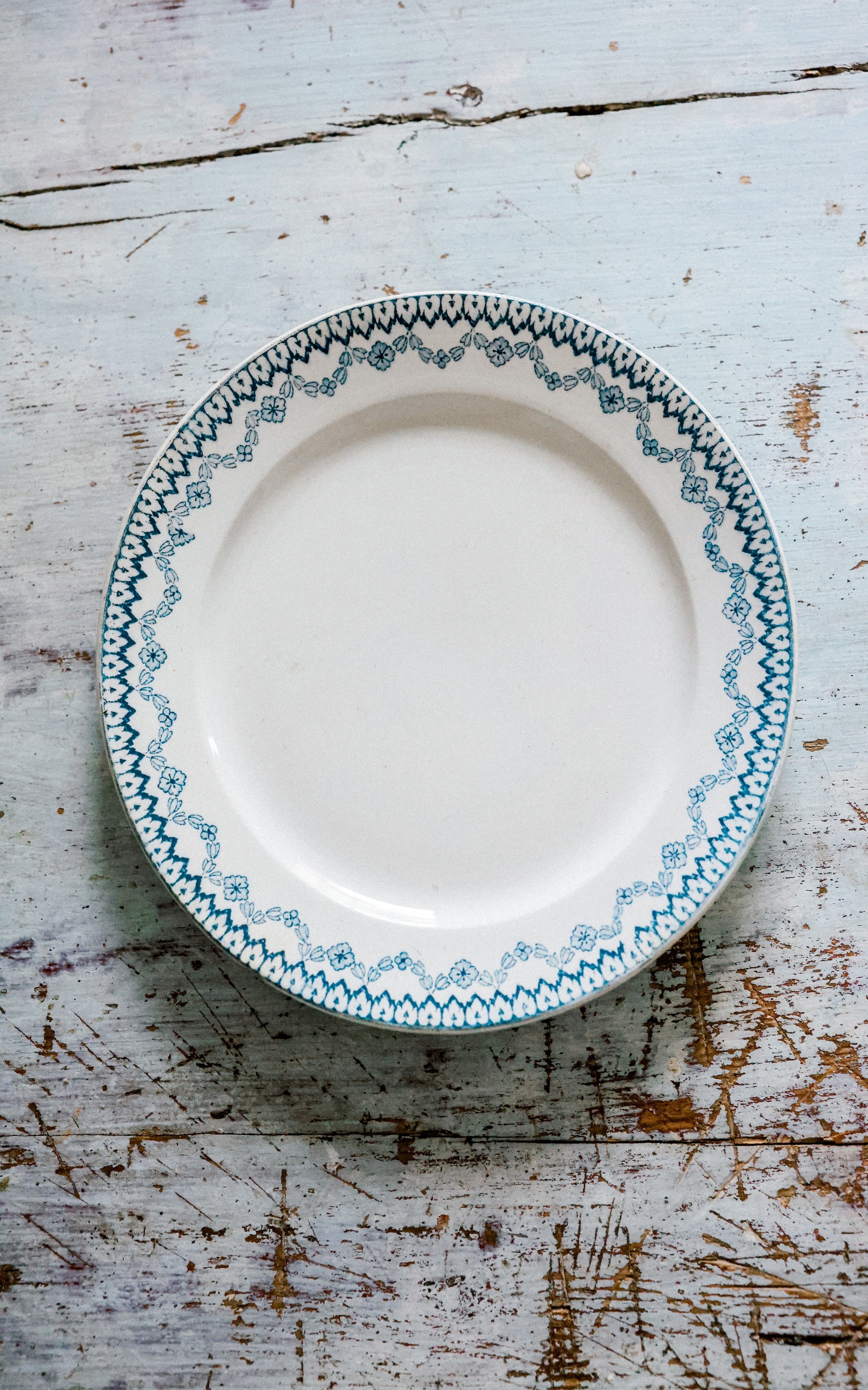 Vintage French Stoneware Plate