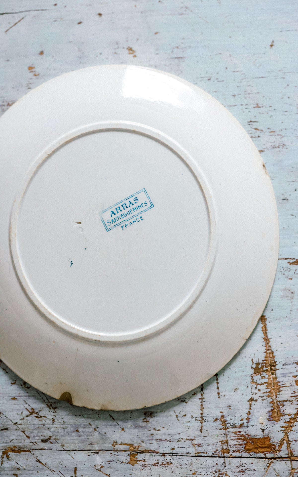 Vintage French Stoneware Plate