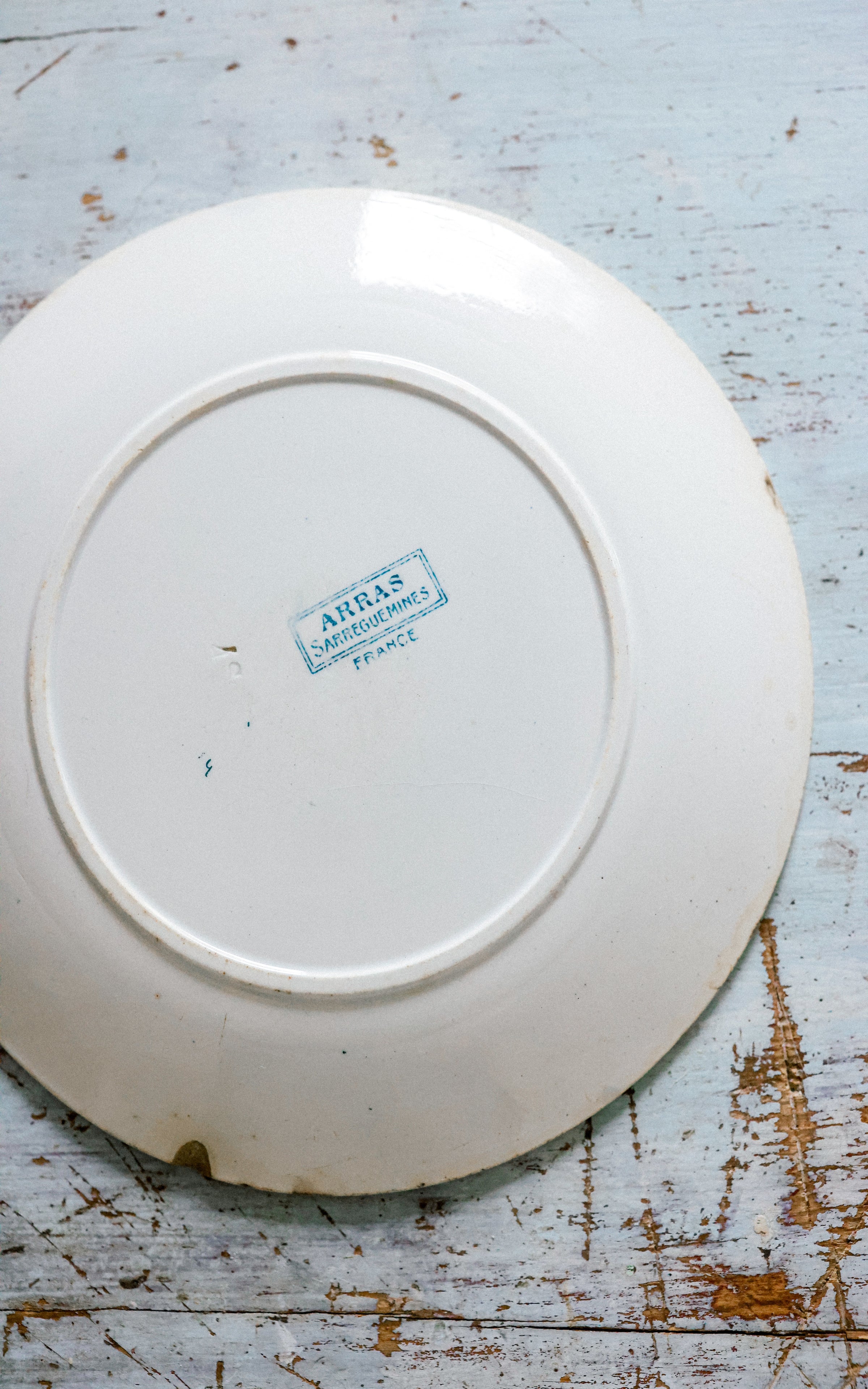 Vintage French Stoneware Plate