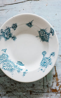 Vintage French Stoneware Plate