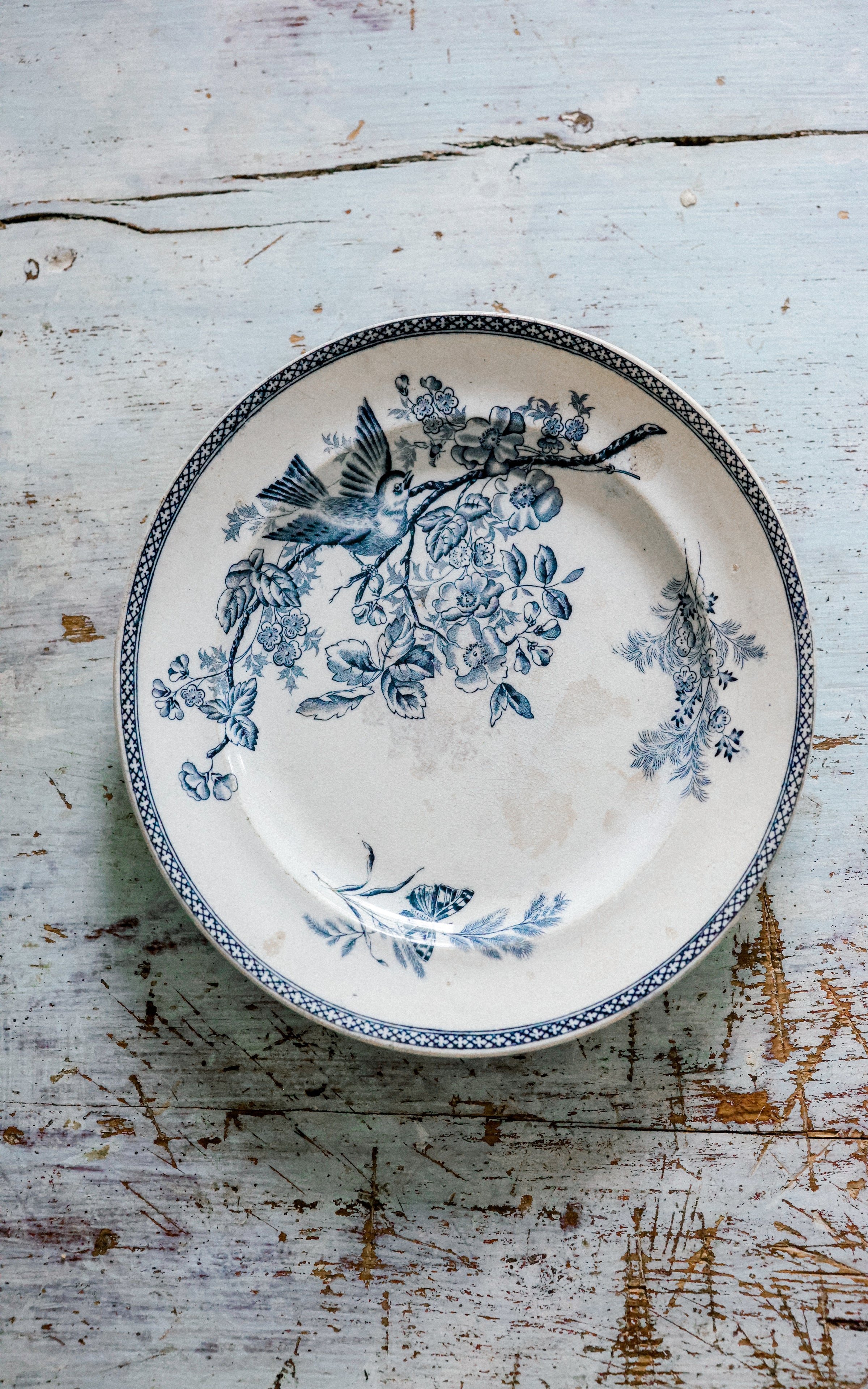 Vintage French Stoneware Plate