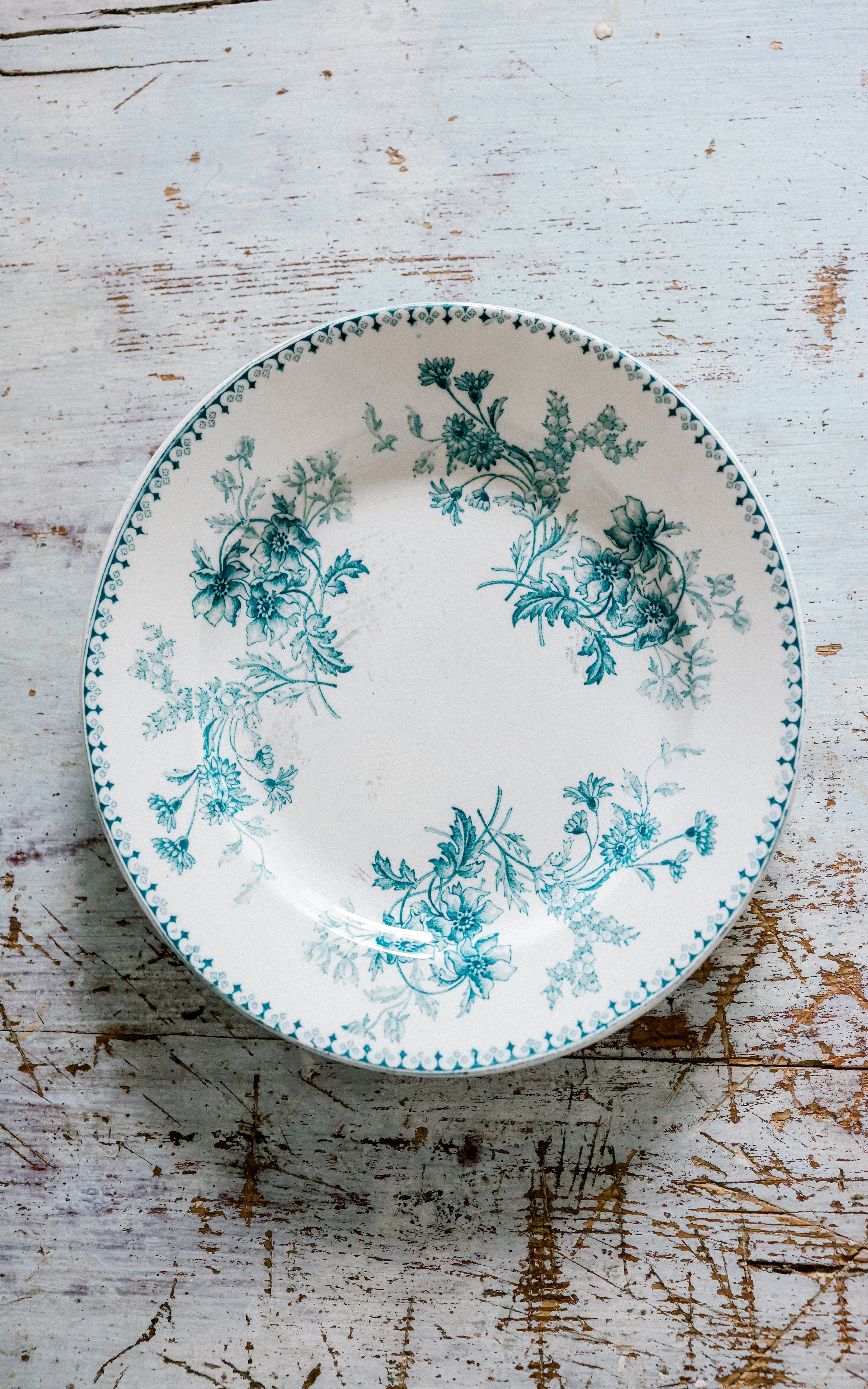 Vintage French Stoneware Plate
