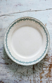 Vintage French Stoneware Plate