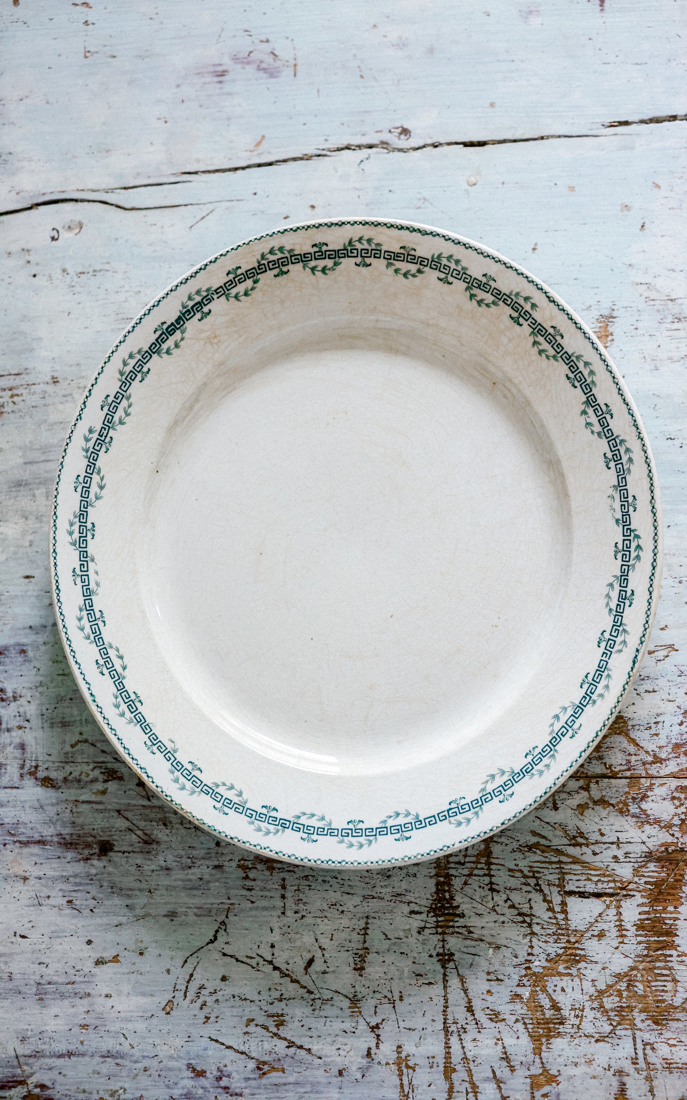 Vintage French Stoneware Plate