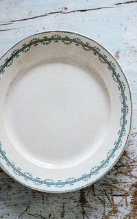 Vintage French Stoneware Plate