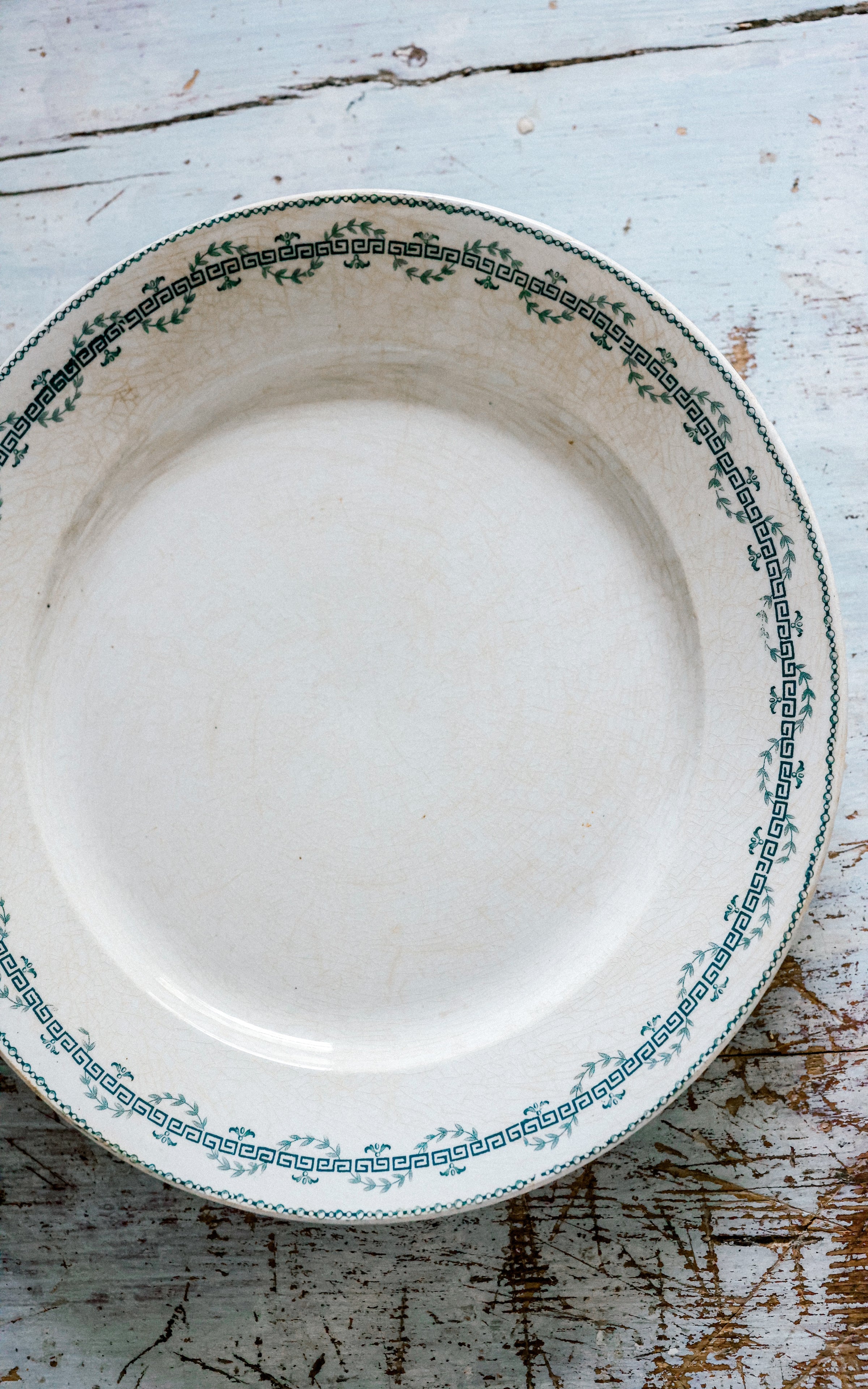Vintage French Stoneware Plate