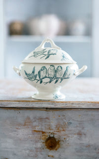Petite vintage French Stoneware Tureen