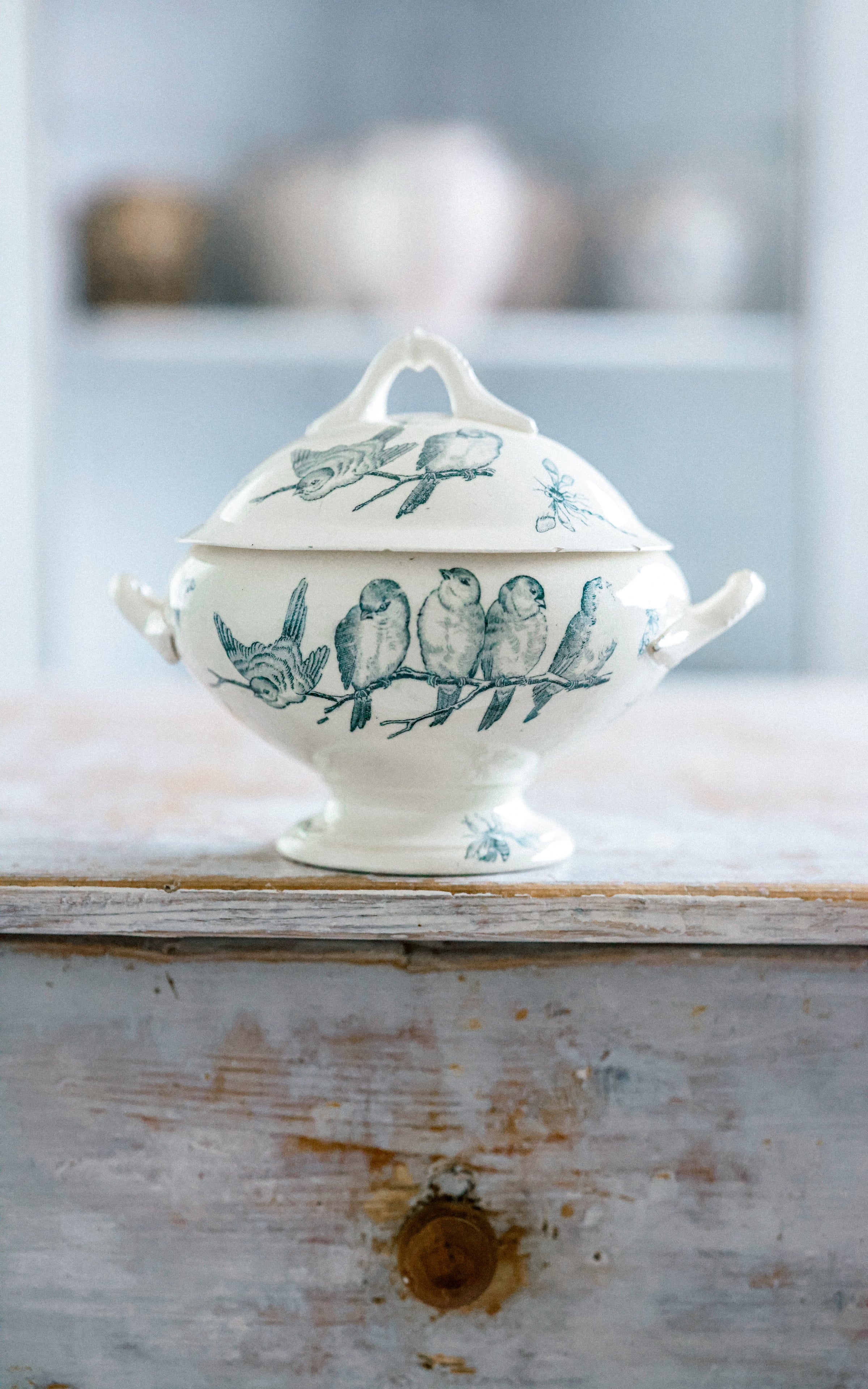 Petite vintage French Stoneware Tureen