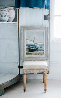 Vintage French Oil Painting on Canvas