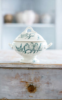Petite vintage French Stoneware Tureen