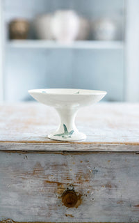 Petite Vintage French Stoneware Compote