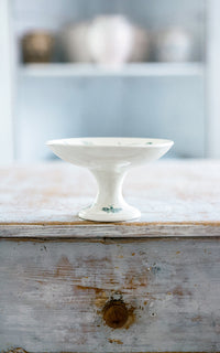 Petite Vintage French Stoneware Compote