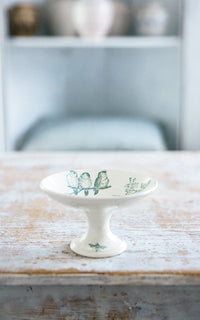 Petite Vintage French Stoneware Compote