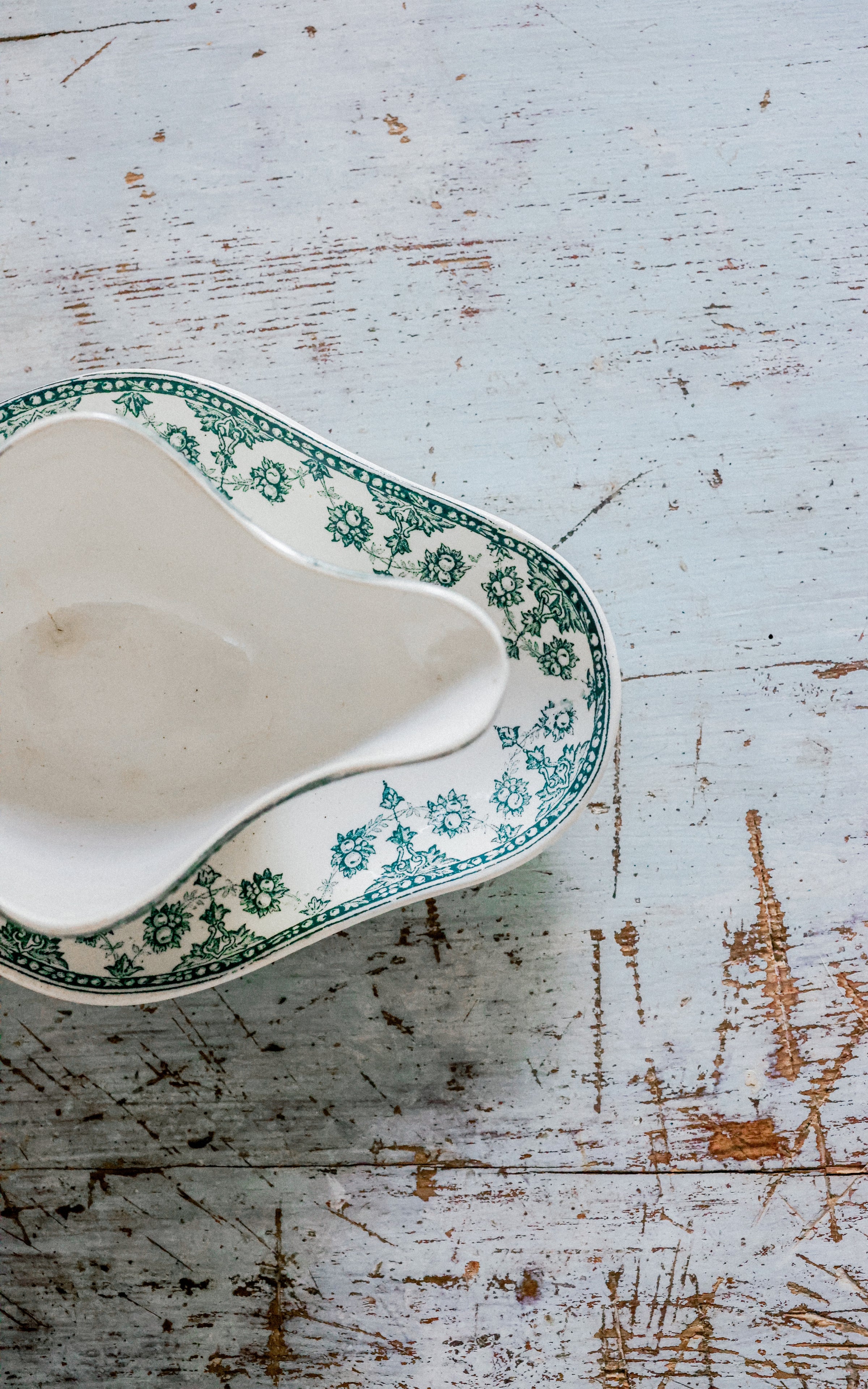 Vintage French Ironstone Sauce Boat
