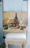 Vintage French Oil Painting on Canvas