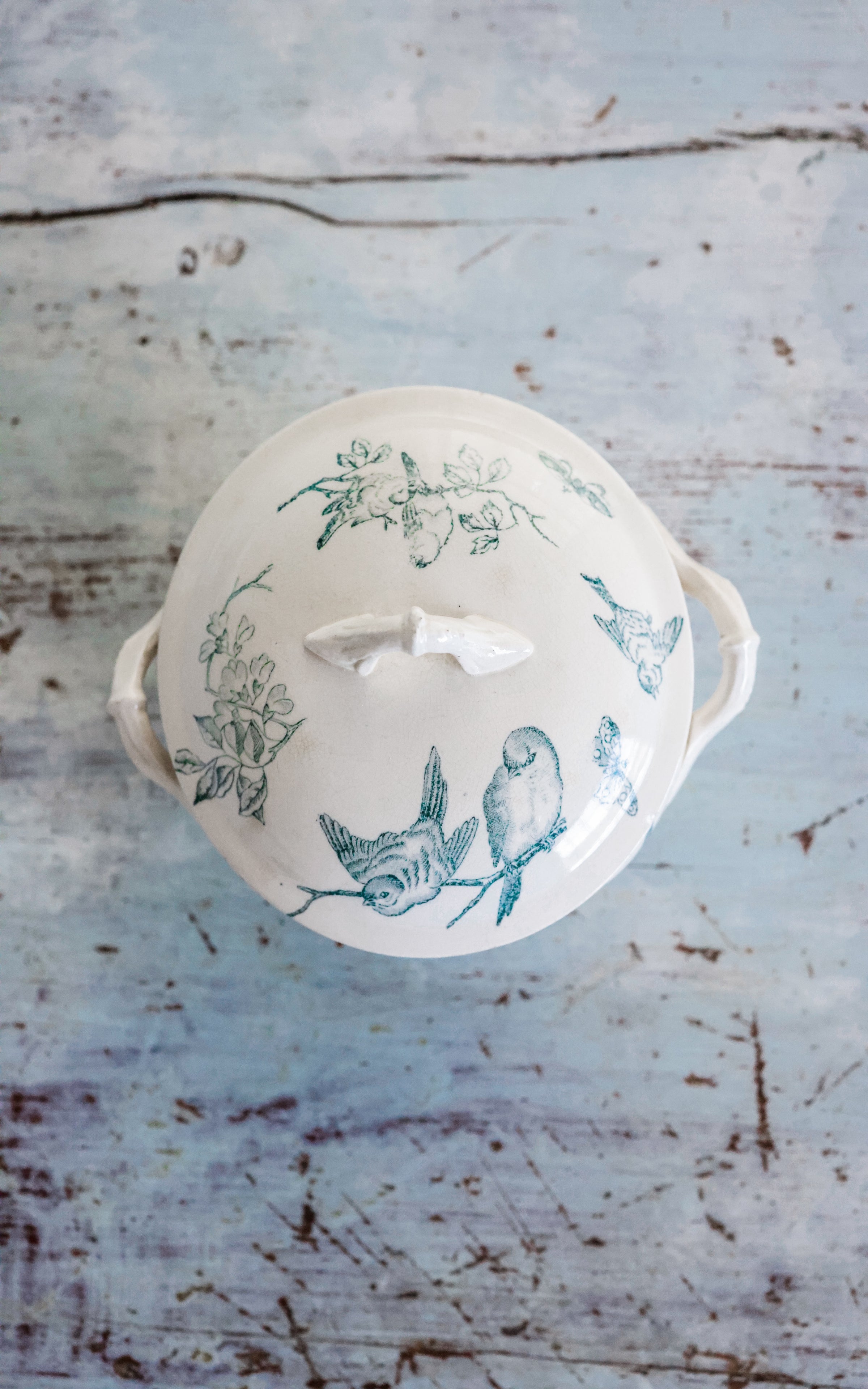 Petite Vintage French Stoneware Tureen