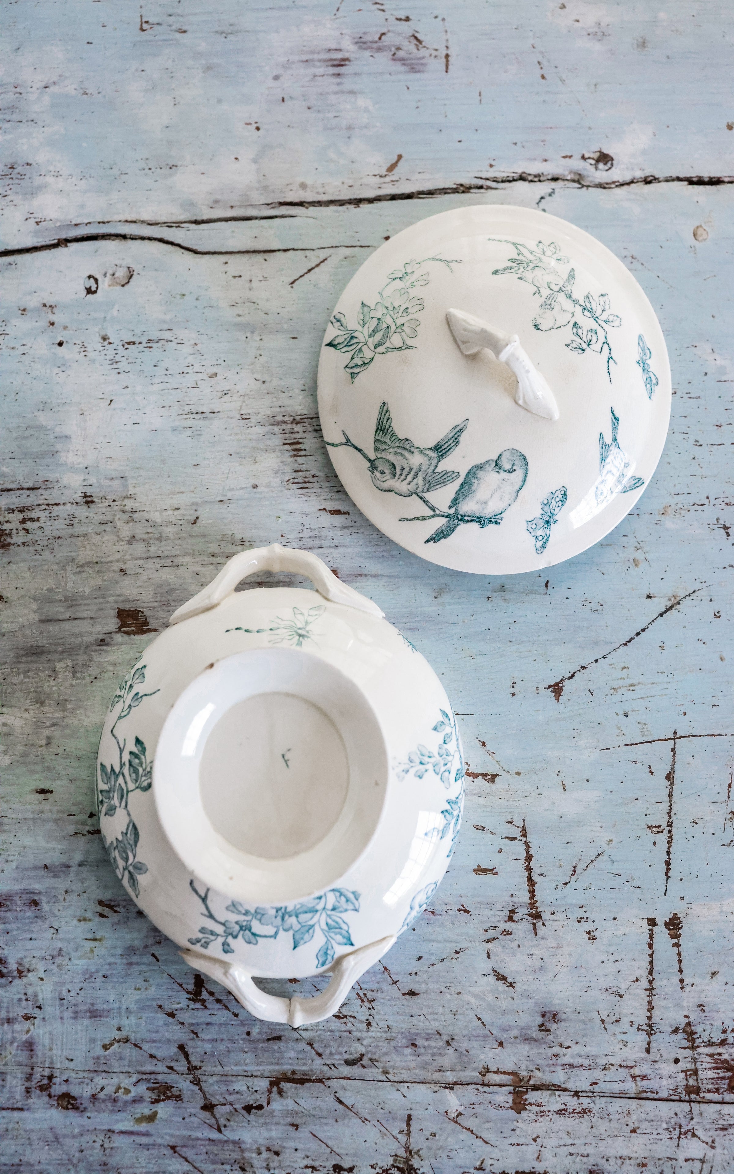 Petite Vintage French Stoneware Tureen