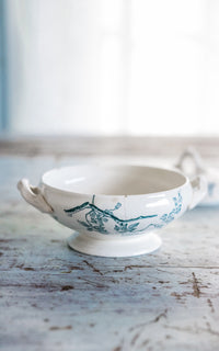Petite Vintage French Stoneware Tureen