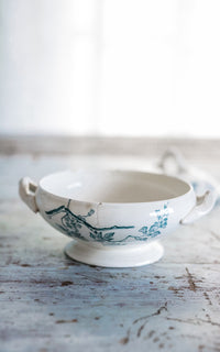 Petite Vintage French Stoneware Tureen