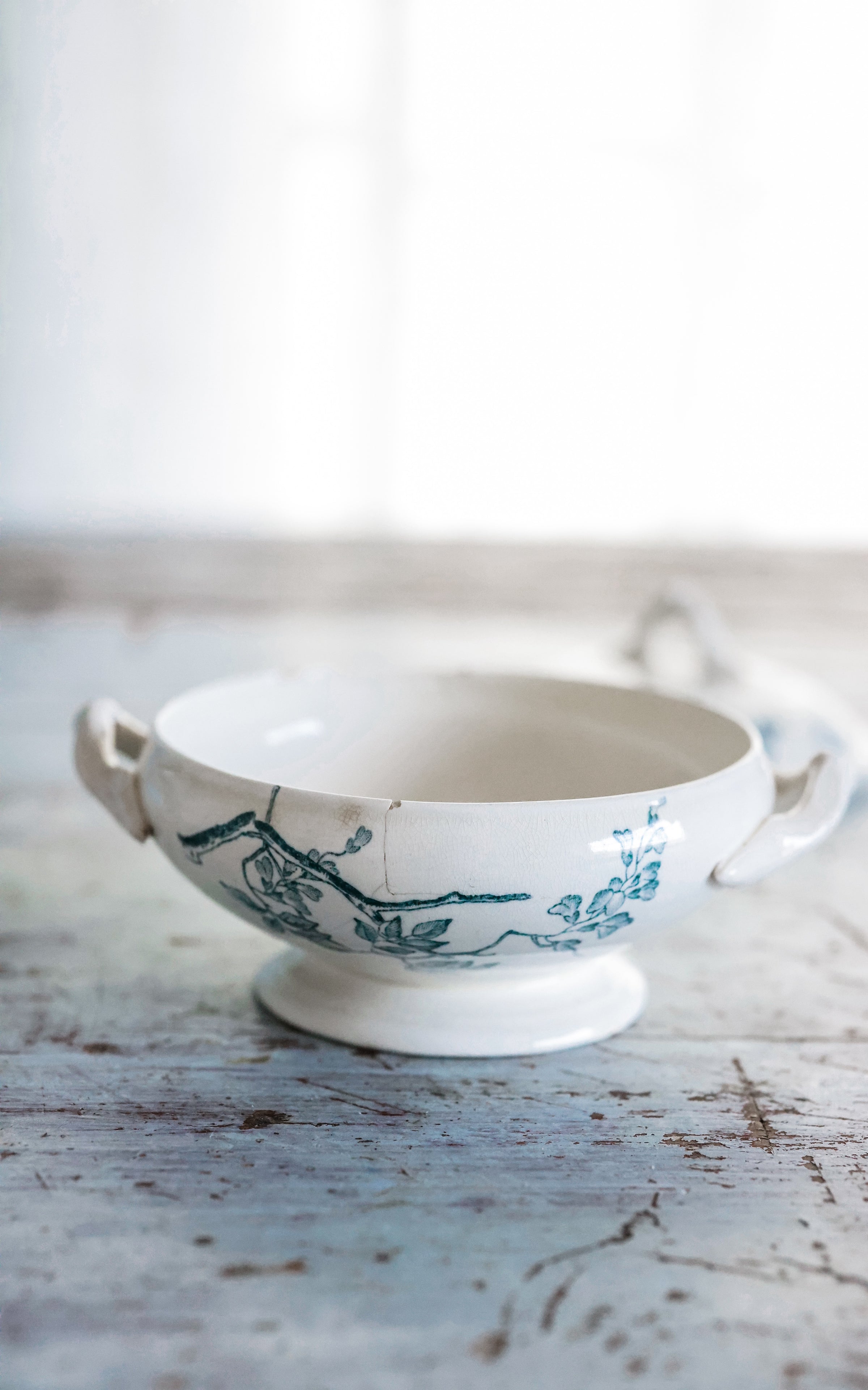 Petite Vintage French Stoneware Tureen
