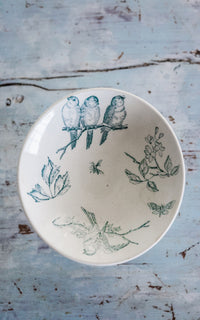 Petite Vintage French Stoneware Compote