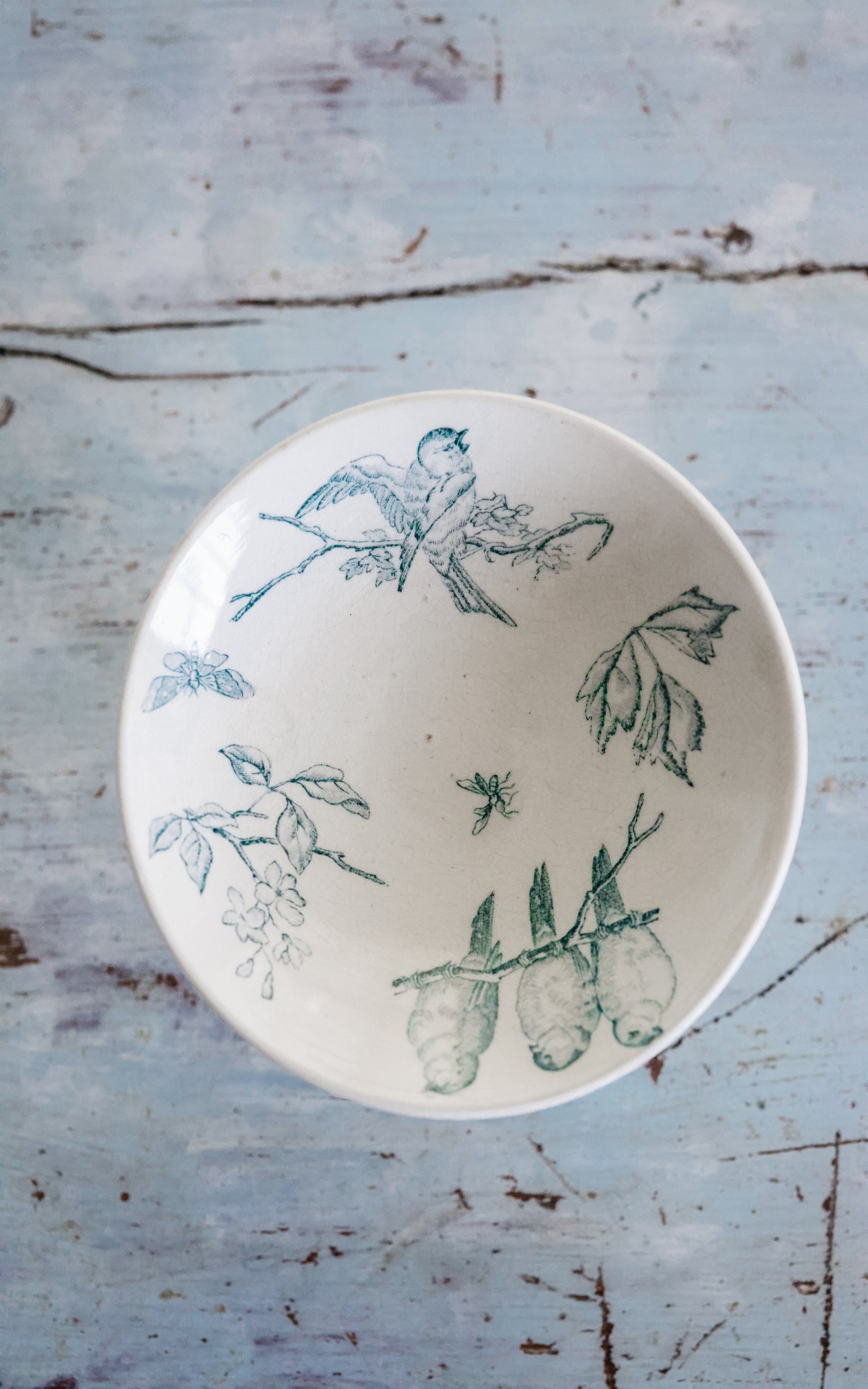 Petite Vintage French Stoneware Compote