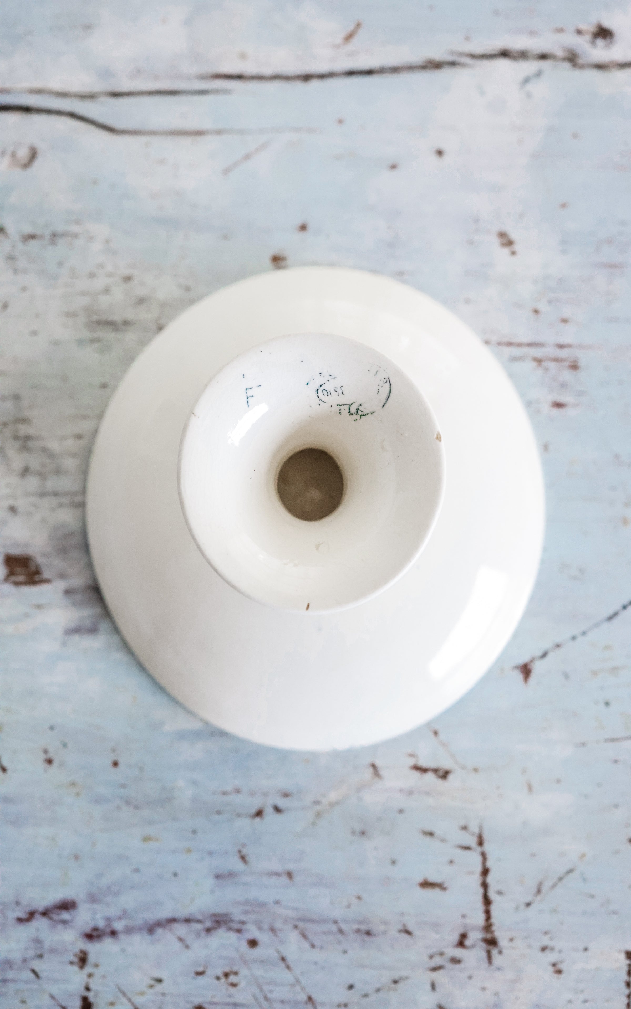 Petite Vintage French Stoneware Compote