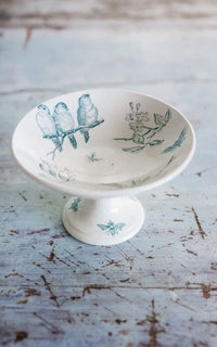 Petite Vintage French Stoneware Compote