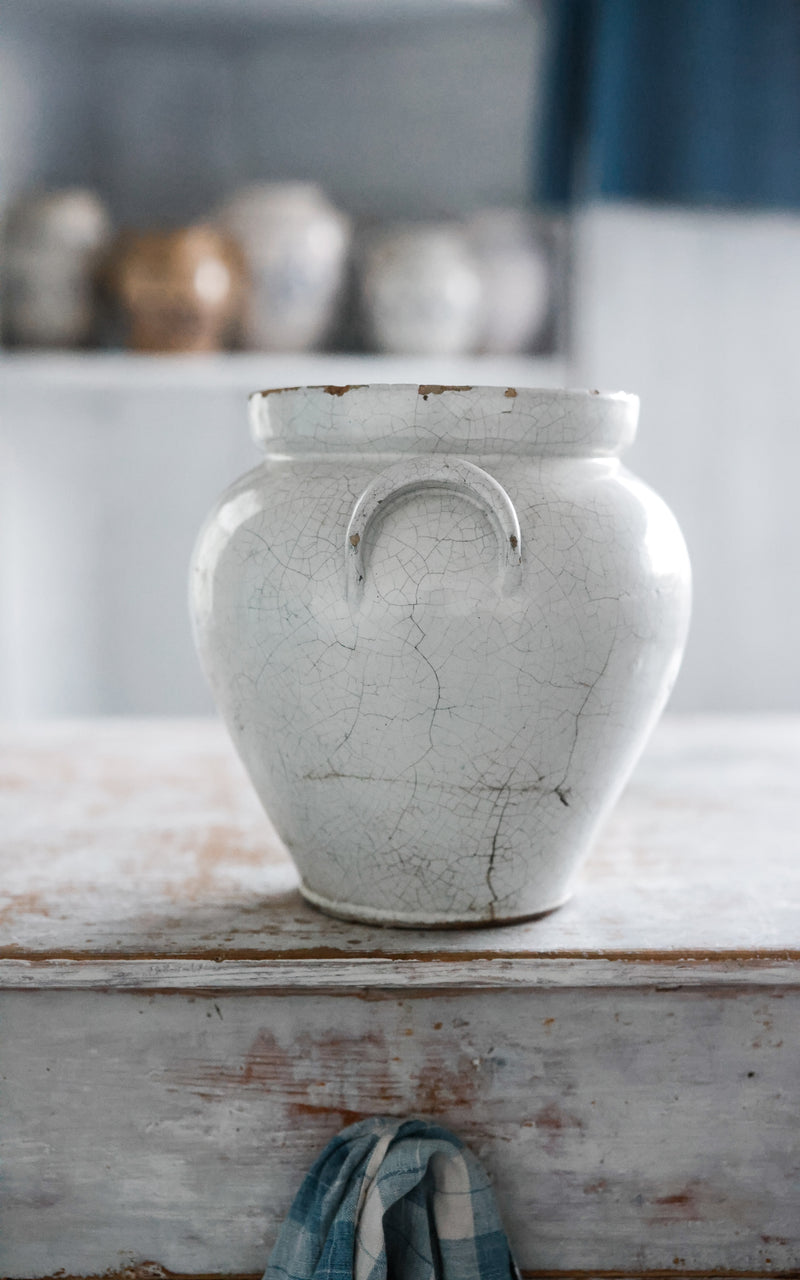 Vintage French Stoneware Crock