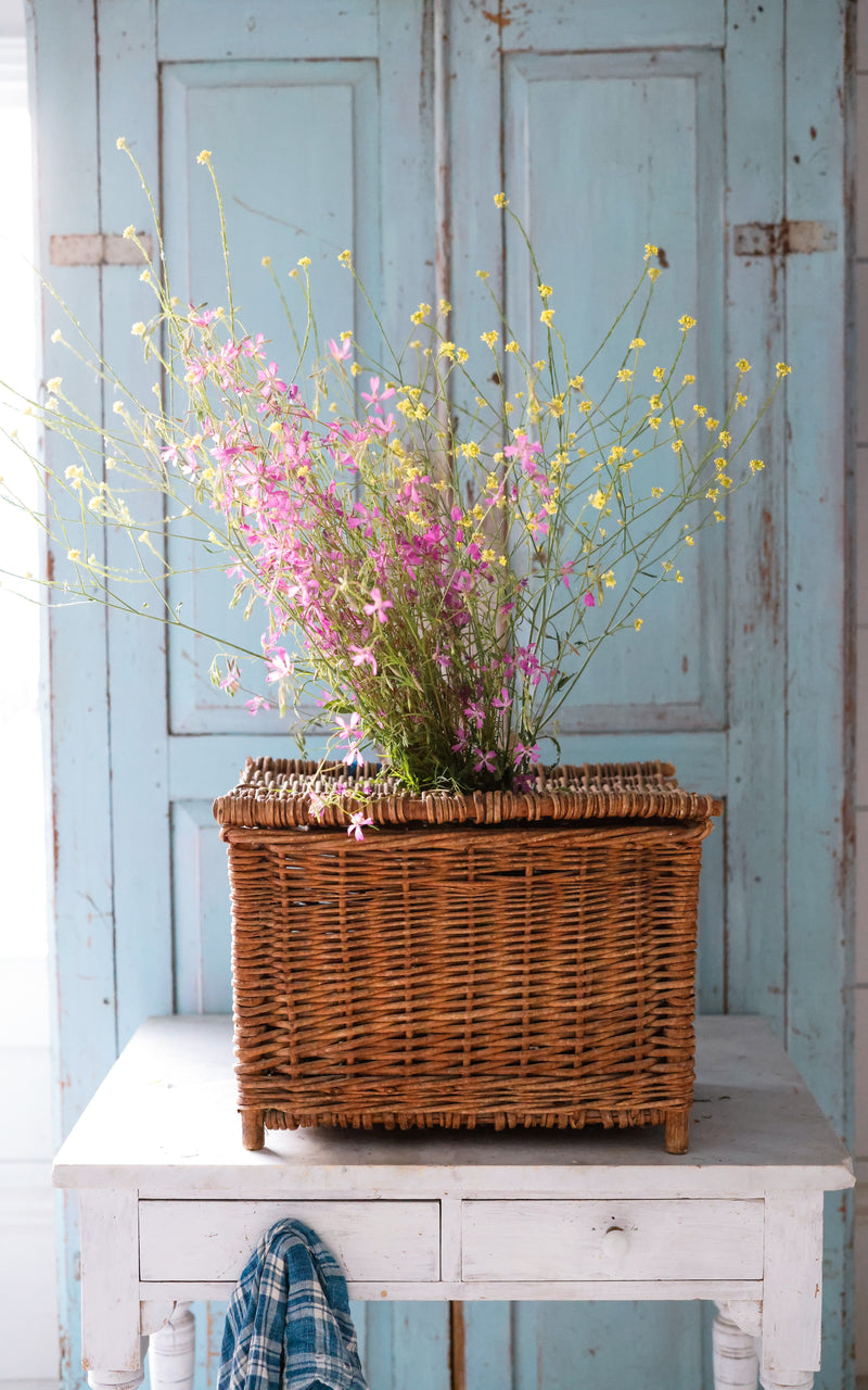 Vintage French Fishing Basket