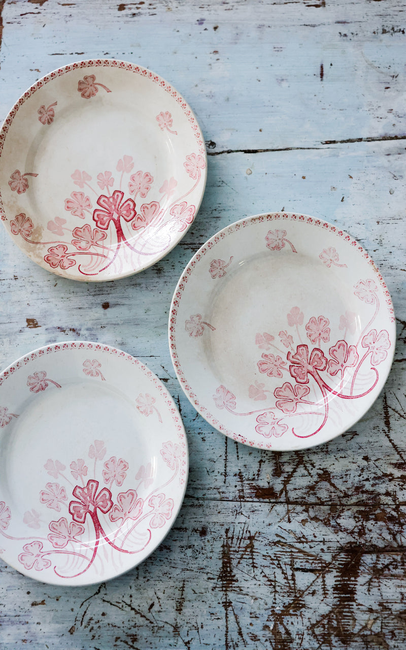 Set of Three Vintage French Plates