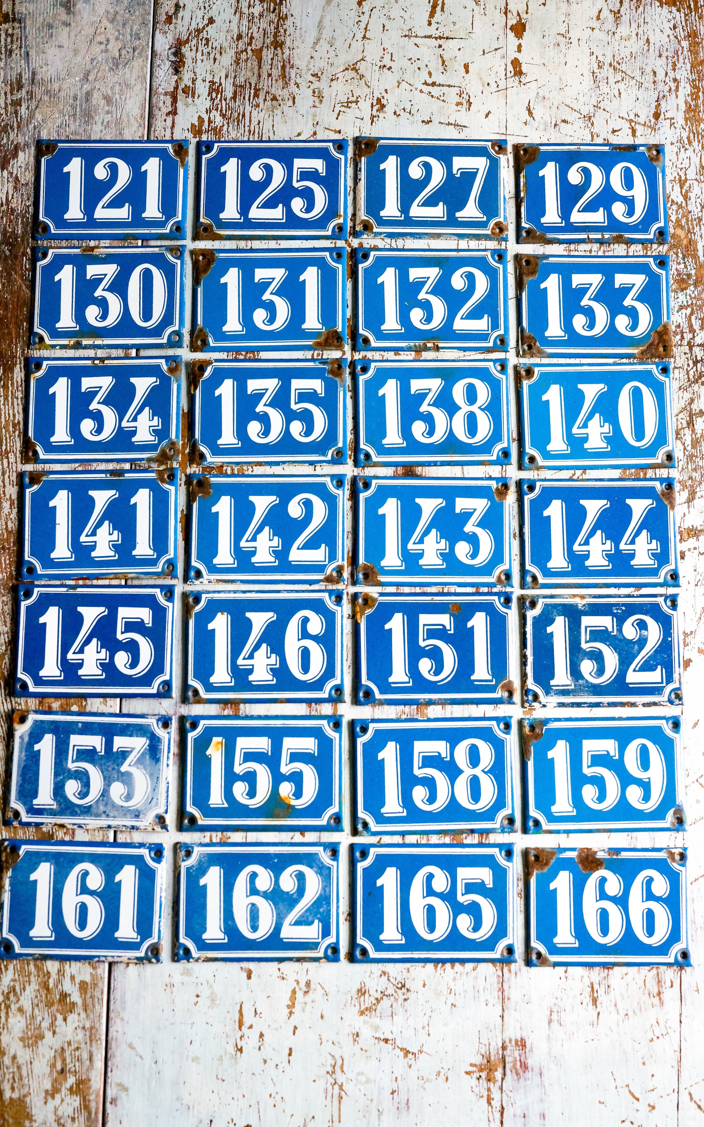 Vintage French Enamelware Number