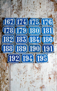 Vintage French Enamelware Number