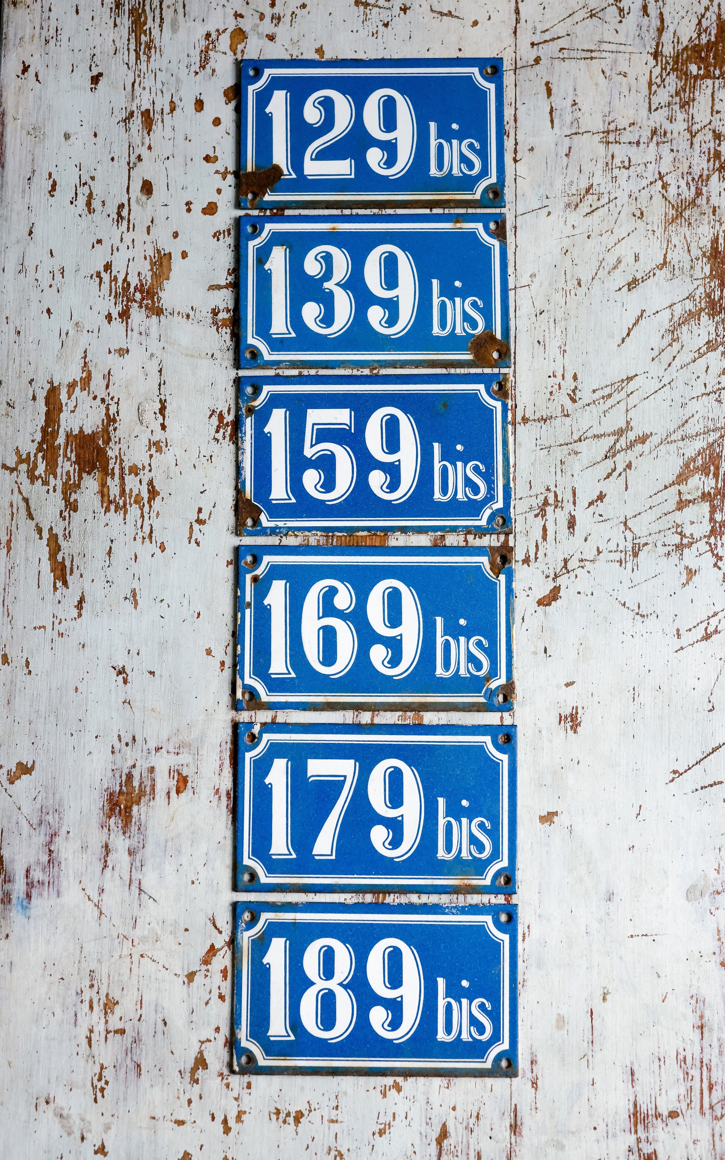 Vintage French Enamelware Number