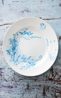 Large Vintage French Ironstone Plate